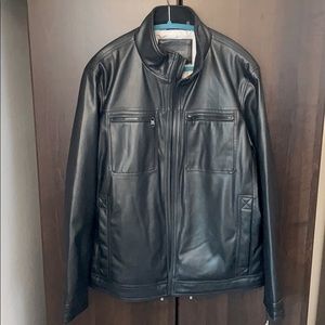 Calvin Klein Men’s Faux Leather Jacket
